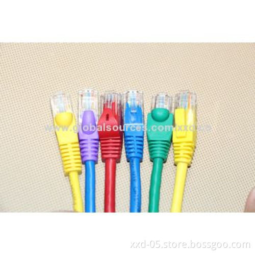 24AWG Copper Conductor UTP Cat5e Patch Cords with RJ45 Plug LSZH Jacket